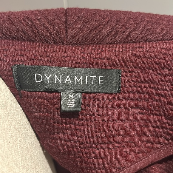 Dynamite burgundy coat - Picture 3 of 3